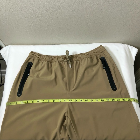 Travels Together By You Ruched Drawstring Waist Pocket Lightweight Khaki Pants L - Picture 12 of 16